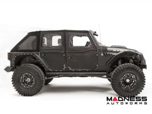 Jeep Wrangler JL Fender Flares - Fab Fours - Front - Mid Width Flare For Base System Jeep Wrangler JL Fender Flares - Fab Fours - Front - Mid Width Flare For Base System